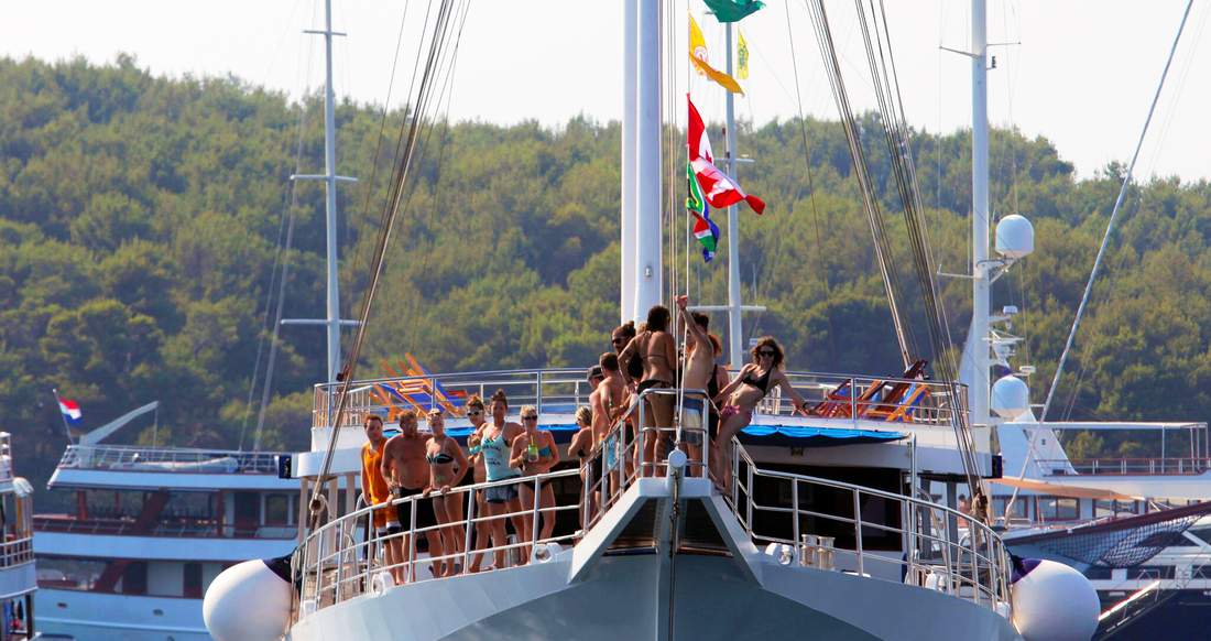 Party on a boat