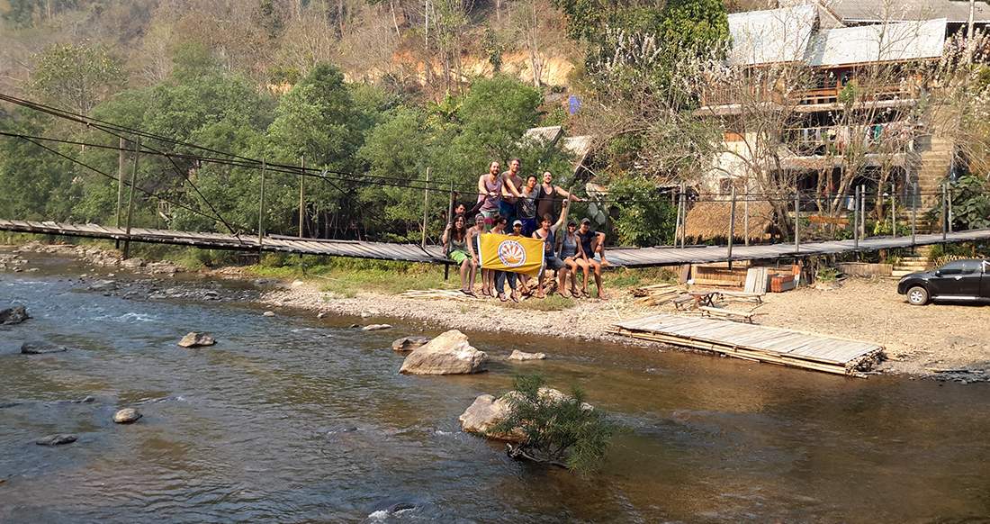 bamboo rafting volunteer adventure thailand