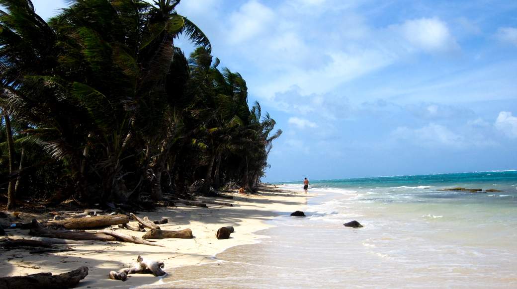 beach walk traveler enjoying a walk down the beach in Nicaragua