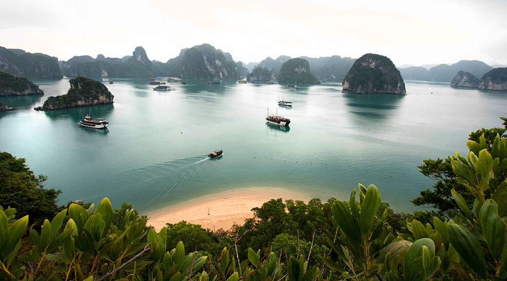 Halong Bay A view of Halong Bay in Vietnam