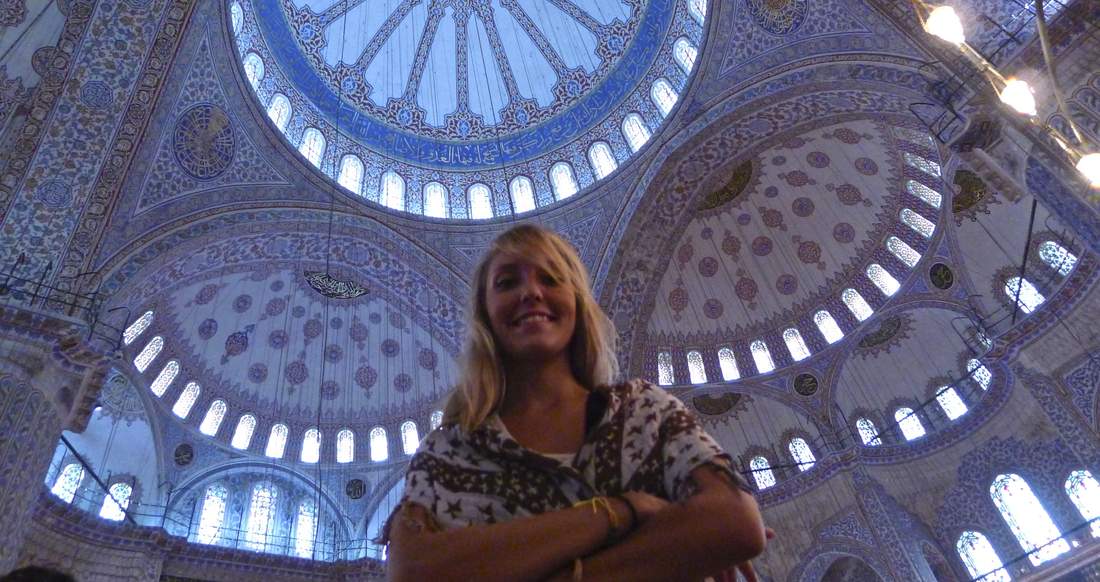 Blue Mosque turkey blue mosque beautiful girl