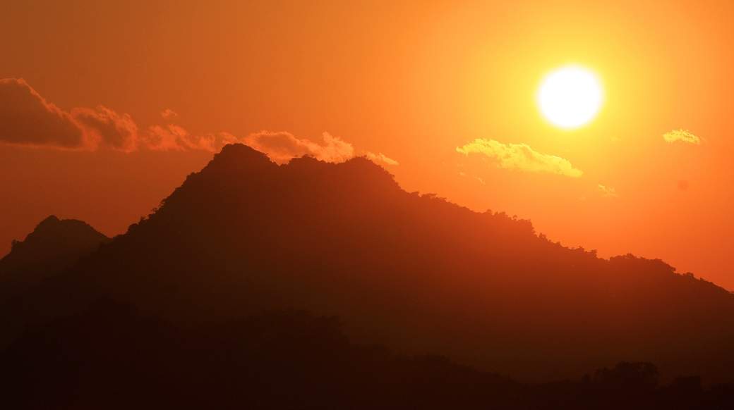 Beautiful Sunset in Laos beautiful sunset in Laos