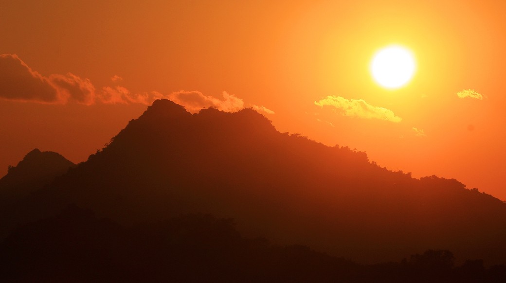 Beautiful Sunset in Laos beautiful sunset in Laos