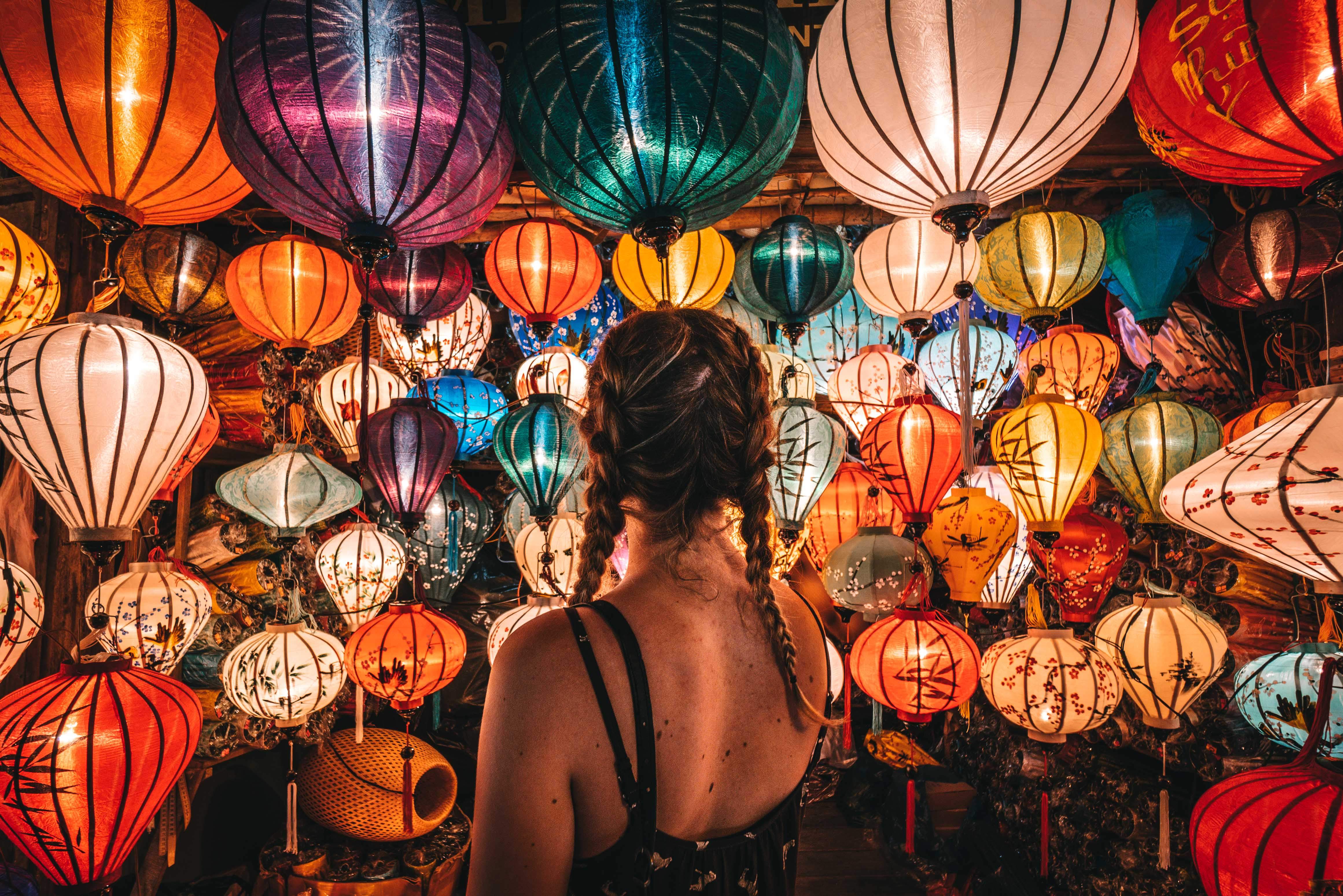 Hội An lanterns at night, Vietnam