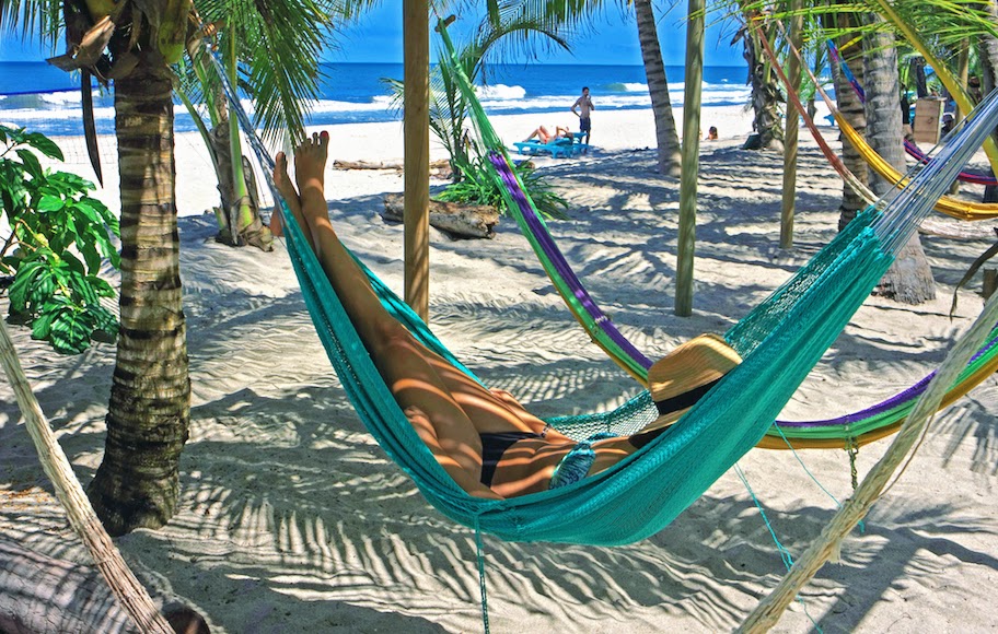 Hammock on the Caribbean beach, Colombia