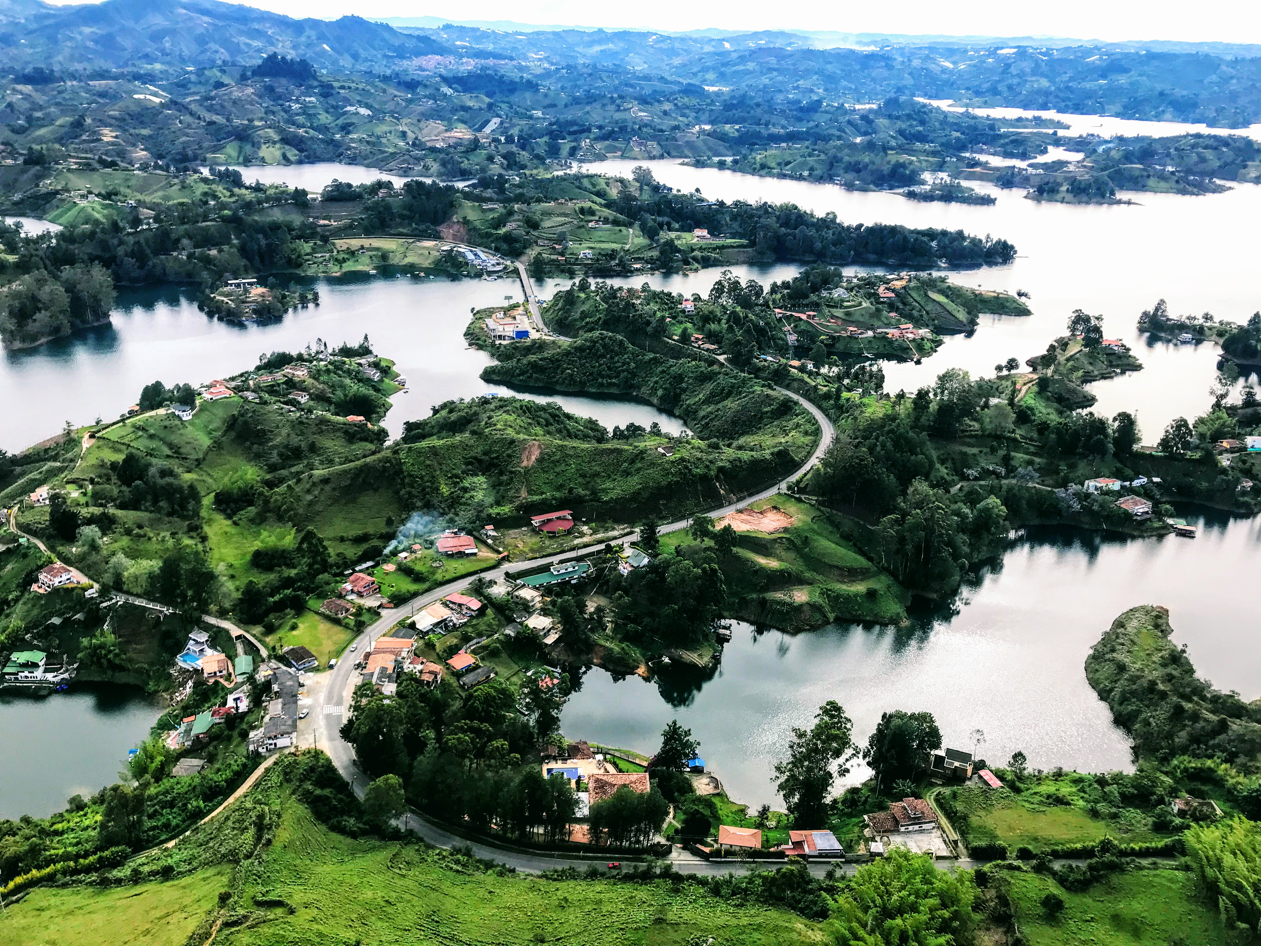 El Peñol and Guatapé reservoir, Colombia