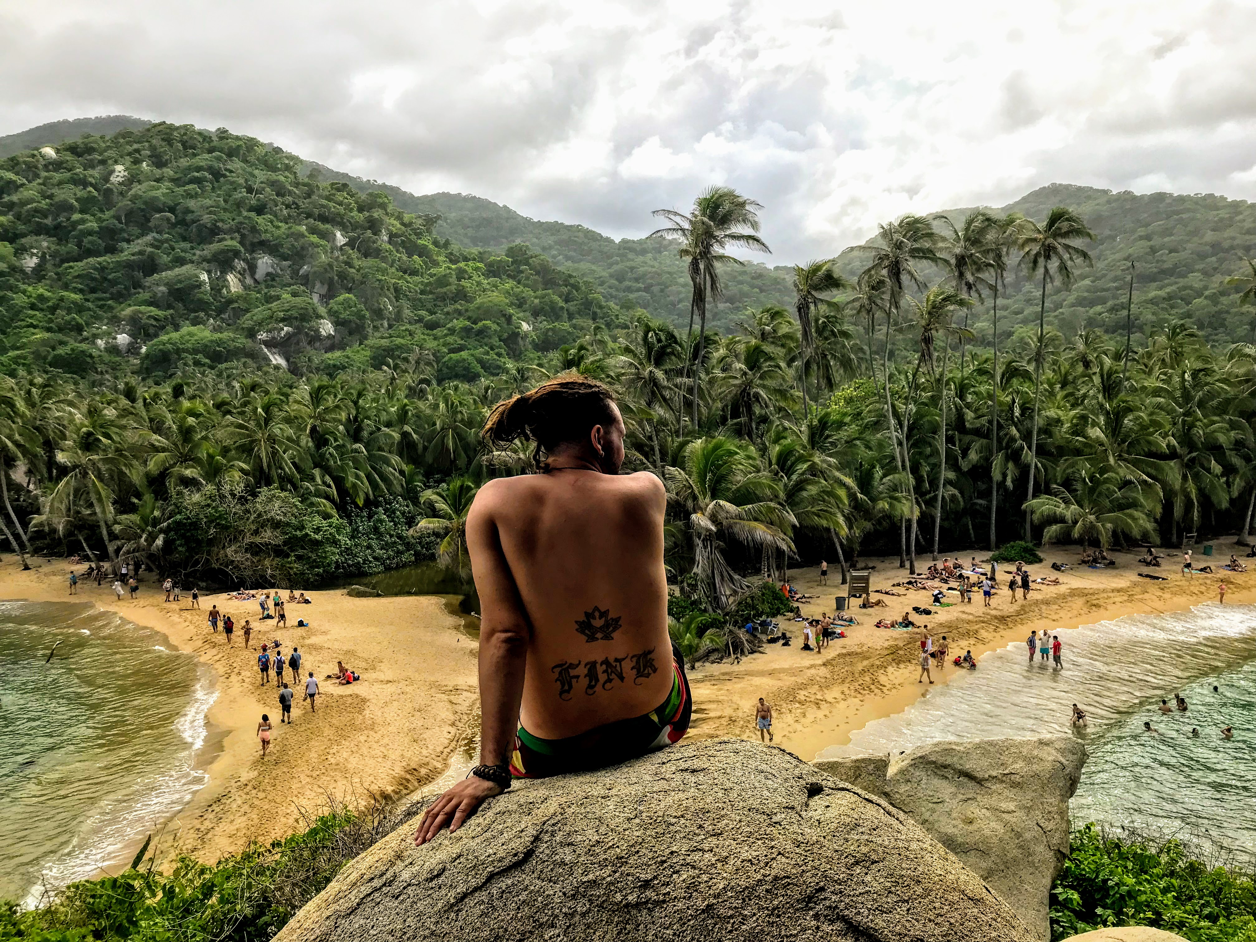 Viewpoint over the Caribbean coast and Sierra Nevada, Colombia