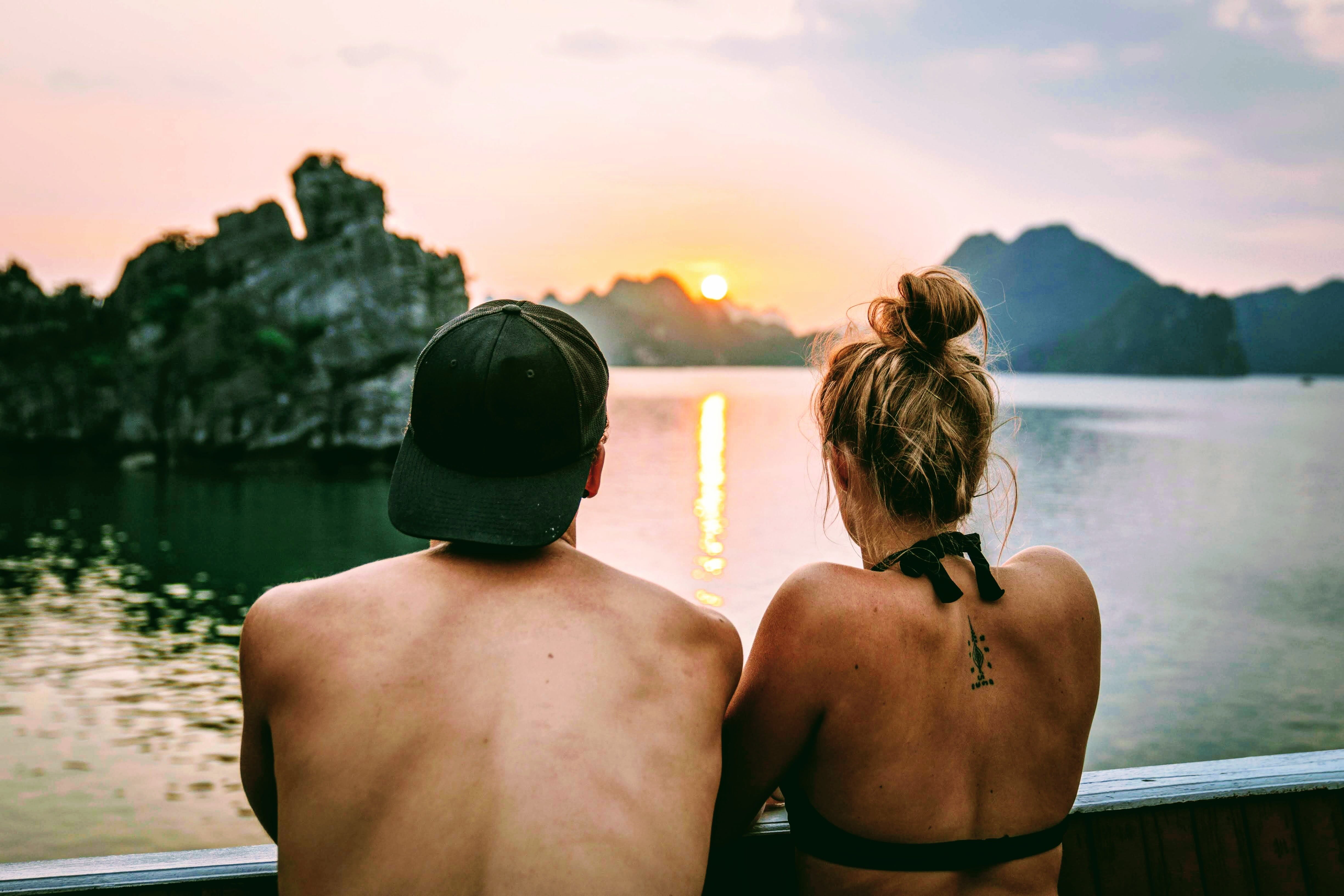 Halong Bay sunset Vietnam